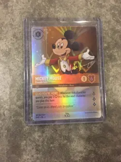 Mickey Mouse Friendly Face 18/P1 Disney Lorcana D100 Foil Promo NM Hot!! - Image 1