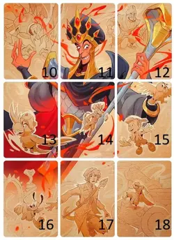 Disney Lorcana Reign of Jafar Art Puzzle Pieces and Lore Cards - Pick Your Card - Image 4