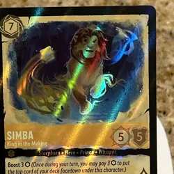 Simba King in the Making Foil 20/204 Whispers in the Well Disney Lorcana 001468 - Image 4