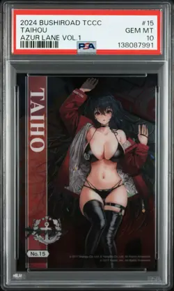 PSA 10 JPN Collection Clear Azur Lane Vol.1 15 Taihou - Image 1