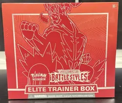 Pokemon TCG Sword Shield Battle Styles Elite Trainer Box ETB Red Factory Sealed - Image 1