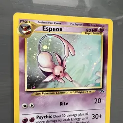 Pokemon Espeon Neo Discovery 1/75 Unlimited Edition Holo Card Great Condition! - Image 3