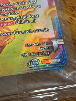 Dragon Ball Super Card Game TCG SSG Son Goku Divine Restraint P-362 Promo Sealed - Image 3