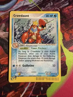 Swirl Crawdaunt 3/97 Holo Rare EX Dragon Pokemon Card 2003 - Image 1