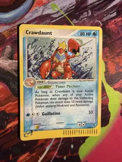 Swirl Crawdaunt 3/97 Holo Rare EX Dragon Pokemon Card 2003 - Image 3