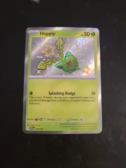 Hoppip - 096/091 - Pokemon Paldean Fates Shiny Rare Card NM - Image 1