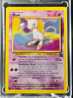 MINT 1999 POKEMON BLACK STAR PROMO MEW #8 POKEMON CARD - Image 1