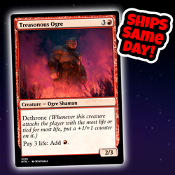 Treasonous Ogre - Custom Art Magic: The Gathering Playtest Card - Commander EDH - Image 1