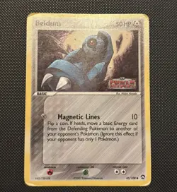 Pokemon TCG Card Beldum 45/108 EX Power Keepers Reverse Holo Stamped - Image 3