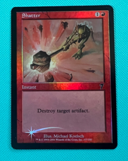 Foil - Shatter - 7th Edition - MTG - Magic the Gathering - MP - Image 1
