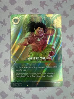 Lorcana You're Welcome (Enchanted) (213/204) [Shimmering Skies] NM Holofoil - Image 1