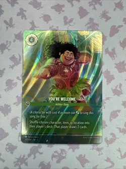 Lorcana You're Welcome (Enchanted) (213/204) [Shimmering Skies] NM Holofoil - Image 2