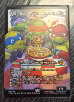 Michelangelo Weirdness to 11 288 SHOWCASE FOIL Teenage Mutant Ninja Turtles TMNT - Image 2