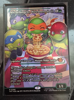 Michelangelo Weirdness to 11 288 SHOWCASE FOIL Teenage Mutant Ninja Turtles TMNT - Image 3
