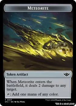 MTG Meteorite Token [OTJ - 17] LP - Image 1