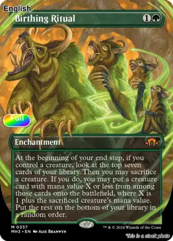 Birthing Ritual (Borderless) EN [MH3 - 337] - NM [Foil] TCG MTG - Image 1