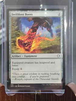 Swiftfoot Boots Commander: Innistrad: Crimson Vow MTG Regular Near Mint - Image 3