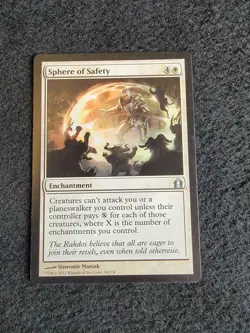 MTG Sphere of Safety Return to Ravnica 24 Regular Uncommon LP/NM English - Image 1