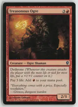 Treasonous Ogre Lightly Played 36 Conspiracy Magic: The Gathering - Image 1