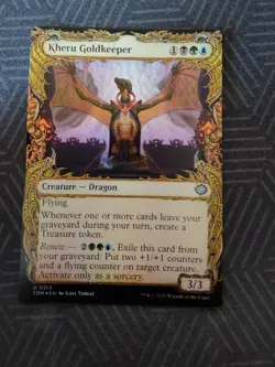 mtg kheru goldkeeper showcase foil tarkir: dragonstorm - Image 1