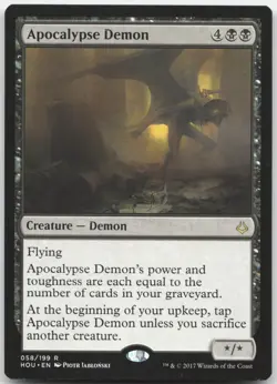 Apocalypse Demon - Hour of Devastation - Rare - Magic: The Gathering - Image 1