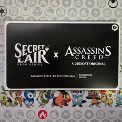 Magic the Gathering MTG Secret Lair x Assassin's Creed DaVinci's Designs (Foil) - Image 1