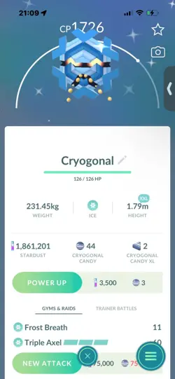 Pokemon Go Shiny Cryogonal ( XXL) - Image 1