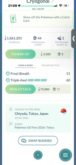 Pokemon Go Shiny Cryogonal ( XXL) - Image 2