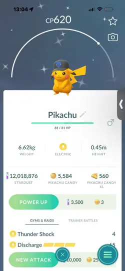 Pokemon Go Shiny Pikachu Mystic cap ( go fest 2026 ) - Image 1