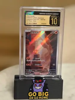 Pokemon Charmander 151 sv2a Japanese Art Rare #168 CGC 10 Pristine - Image 1