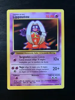 Carte Pokemon : Lippoutou 31/102 Edition 1 Set de Base Wizards Francaise - Image 1