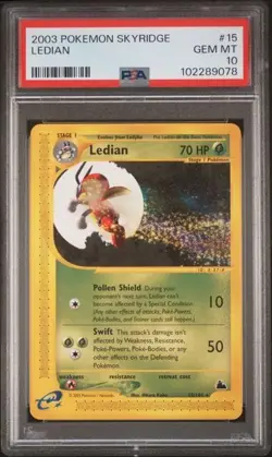 Pokemon PSA 10 Ledian #15 Skyridge 2003 English - Image 2