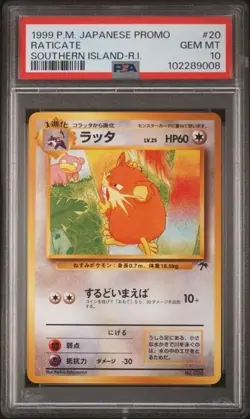 Pokemon PSA 10 Raticate #20 Southern Island 1999 Japanese - Image 2