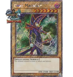 Yugioh! 1x Dark Magician (7th artwork) RA04-EN106 Platinum Secret Rare 1st Ed NM - Image 1
