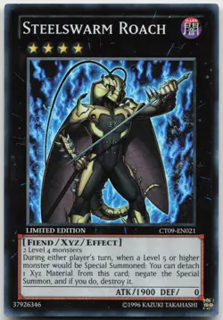 Steelswarm Roach CT09-EN021 Super Rare Limited Edition Near Mint Yugioh - Image 2