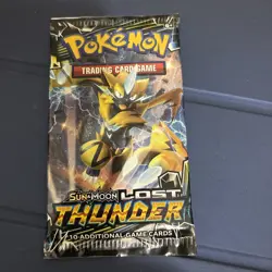Pokemon TCG: Lost Thunder Sleeved Booster Pack Sun & Moon New Factory Sealed - Image 1