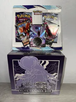 Pokemon Center Exclusive Chilling Reign ETB SEALED - Error ETB- + PC Double Pack - Image 1