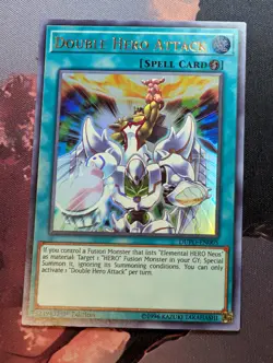 Double Hero Attack - Ultra Rare DUPO-EN005 1st Edition YUGIOH - Image 1