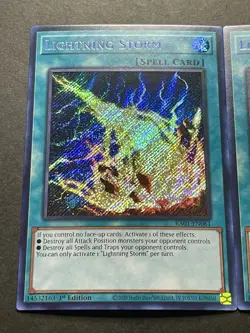 3x Lightning Storm | RA01-EN061 | Secret Rares | NM | 1st Edition | YuGiOh! - Image 3