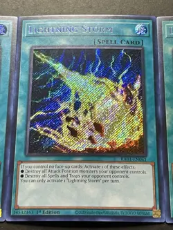 3x Lightning Storm | RA01-EN061 | Secret Rares | NM | 1st Edition | YuGiOh! - Image 5
