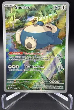 Pokemon Card TCG - Snorlax SVP 051 Scarlet & Violet 151 Black Star Promo NM - Image 1