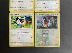 Chatot 4-card mixed Pokemon lot 1 Reverse HOLO - PWE - Image 4