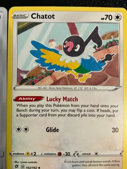 6 Chatot pokemon cards collection Lot unique all different cute bird - Image 4