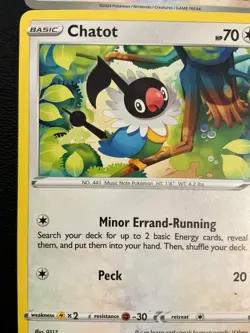 6 Chatot pokemon cards collection Lot unique all different cute bird - Image 5