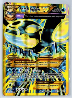 jumbo Primal Kyogre EX 96/98 Secret Rare Ancient Origins Pokemon Lightly Played - Image 1
