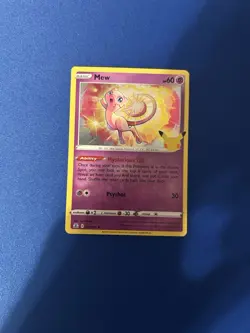 Mew Holo 11/25 Celebrations 25th anniversary Pokemon TCG rare ENGLISH 2021 - Image 1