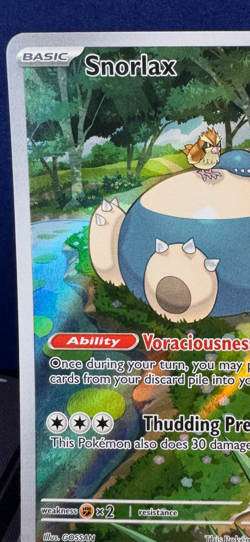 Snorlax 051 Holo Scarlet & Violet 151 Promo Pokemon Card w/ FREE SHIPPING !! - Image 2