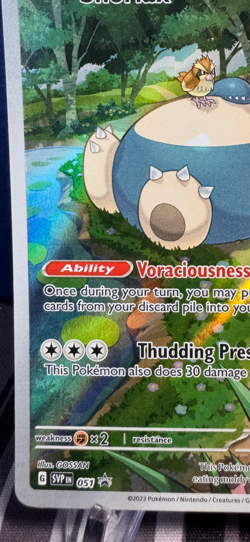 Snorlax 051 Holo Scarlet & Violet 151 Promo Pokemon Card w/ FREE SHIPPING !! - Image 4