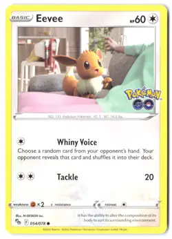 Eevee 054/078 Pokemon GO NM - Image 1