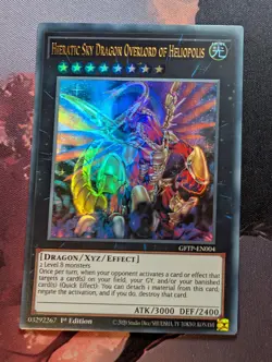 Hieratic Sky Dragon Overlord of Heliopolis - GFTP-EN004 Ultra Rare 1st Ed Yugioh - Image 1